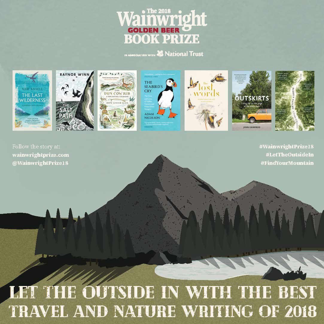 wainwrightprize's tweet photo. This year's Shortlist features some beautiful books, celebrating the finest nature writing in the UK- read about the shortlist here: https://t.co/firwvZc4L6 | #WainwrightPrize18 #FindYourMountain #LetTheOutdoorsIn https://t.co/0LwEeqlQ3o