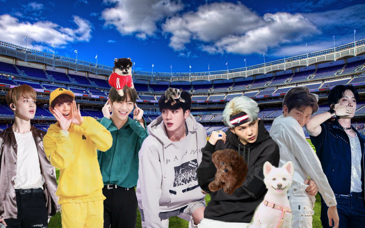 lullabyta's tweet photo. BTS on @FIFAWorldCup so kyooottt 🤧😍 #FIFAFakeLove @BTS_twt https://t.co/rbaH3B87Ez
