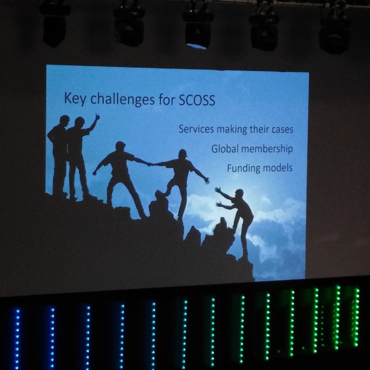 v_i_o_l_a's tweet image. one of the key results of #SCOSS: &quot;changing the mindset of funding #openscience infrastructure&quot;. some of the key challenges: evaluating the services, the pricing, global membership, funding models. #liber2018