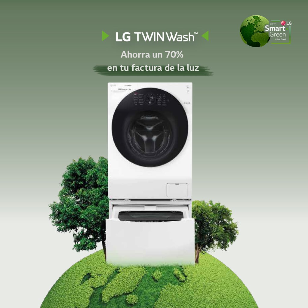 lgespana's tweet photo. Con todos nuestros productos podemos conseguir el #RetoSmartGreen. Nuestro objetivo: ahorrar 55mil toneladas de CO2 en un año. ♻️💚 https://t.co/EjS7vOoDrg