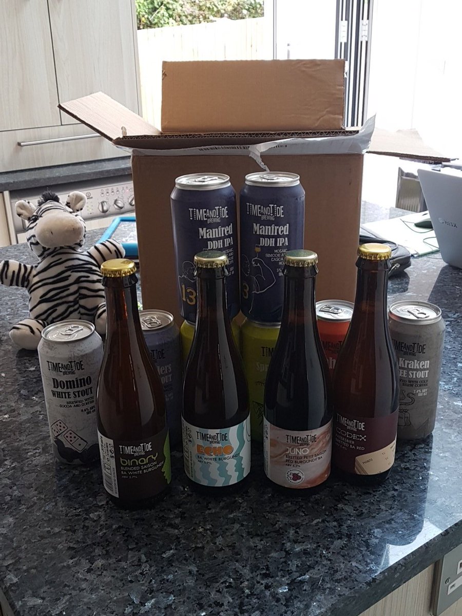Looking forward to tearing into these beauties from <a href="/TimeTideBrewing/">Time & Tide Brewing</a> #drunkzebra