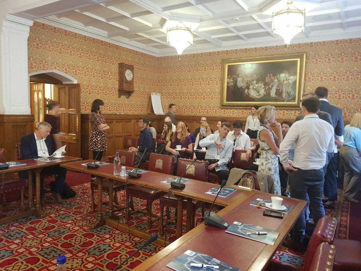 simonaclifford's tweet image. The room is filling up #justtech for launch of &quot;Emergent technologies &amp;amp; the justice system...&quot; report by @CJInnovation welcomed by Lord Gordon Wasserman with  @PhillipBowen45 @KatyBourne