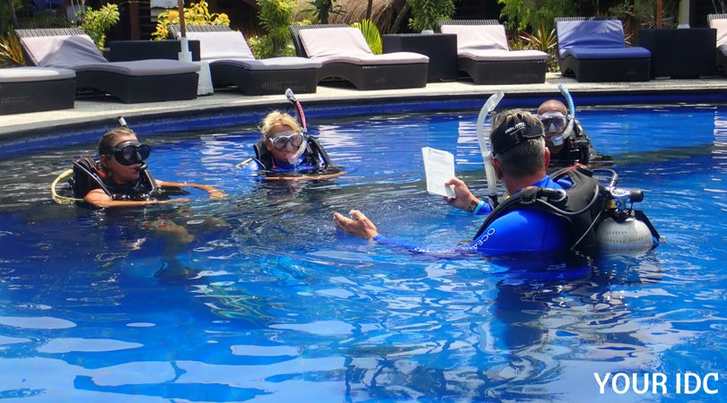 your_IDC_'s tweet photo. Confined water presentations during the #PADI #IDC at #oceans5dive in #giliair https://t.co/GNgvSOeD35