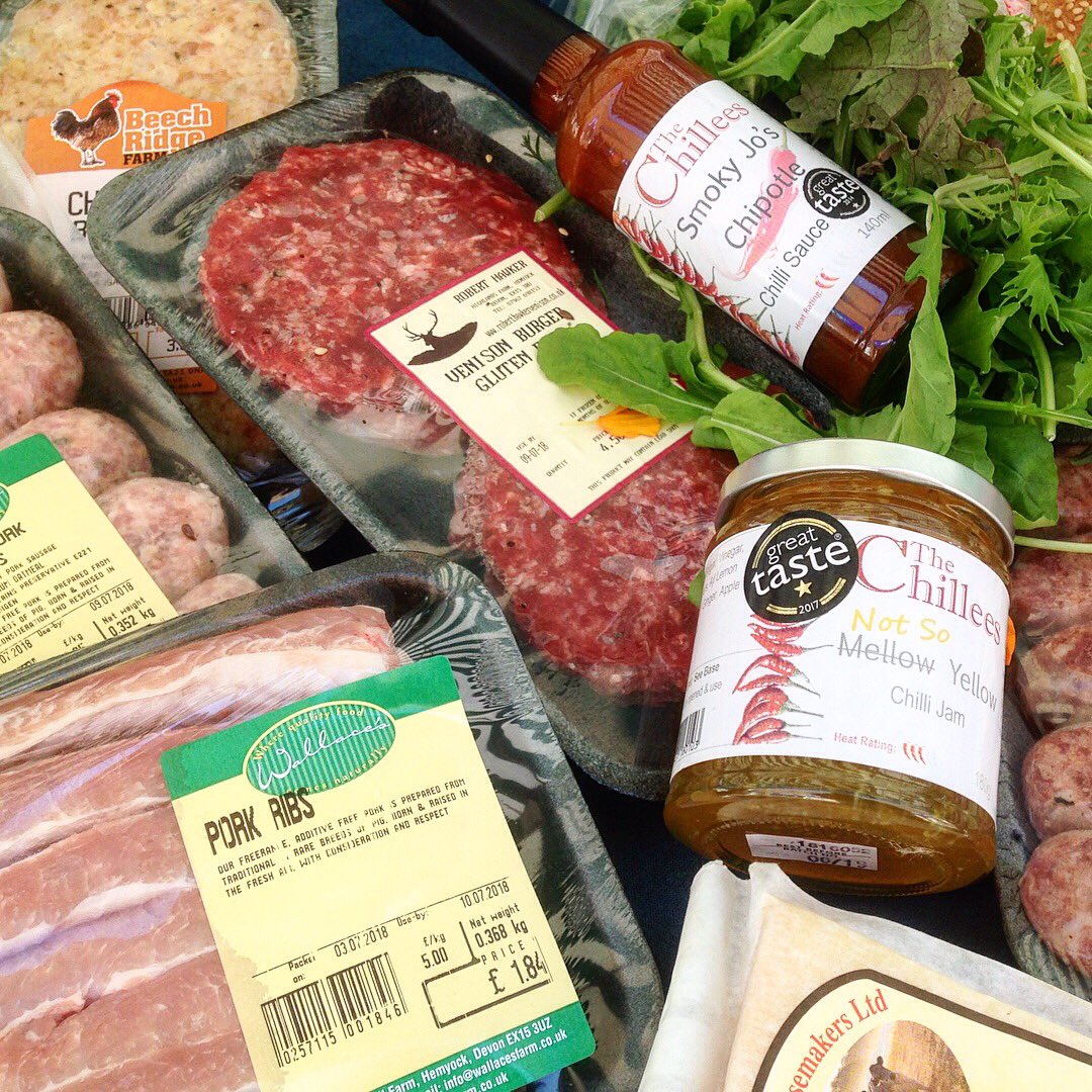 It's #FoodieThursday here in Taunton High Street 
It's also #NationalBBQWeek &amp; we have some incredible produce ready for the BBQ Sausages, Burgers (Pork, Chicken, venison &amp; even Wild Boar &amp; great meat selection, cheese, rolls &amp; condiments too.

We have it all here &amp; all local