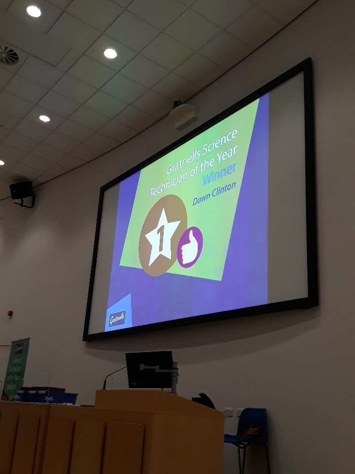 ASETechs's tweet image. Huge congratulations to Dawn Clinton! Winner of @Gratnells technician of the year award 2018 @STEMLearningUK #TechConf18 #asetechs