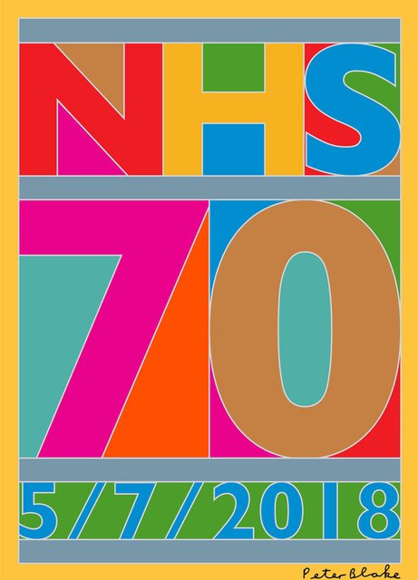 Great prints designed to celebrate 70 years of the NHS! Happy Birthday 