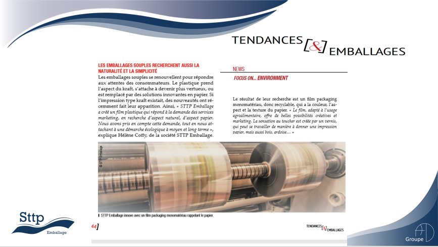 On parle du ST'PAP dans le dernier numéro de <a href="/TEmballages/">TENDANCES&EMBALLAGES</a> 
Bonne lecture!