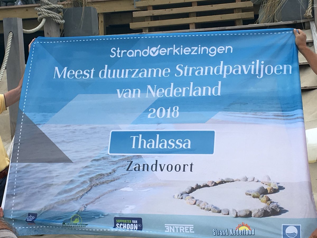 JoaneHasken's tweet image. Uitreiking meest duurzame strandpaviljoen aan #thalassa in @zandvoort #strandverkiezingen2018