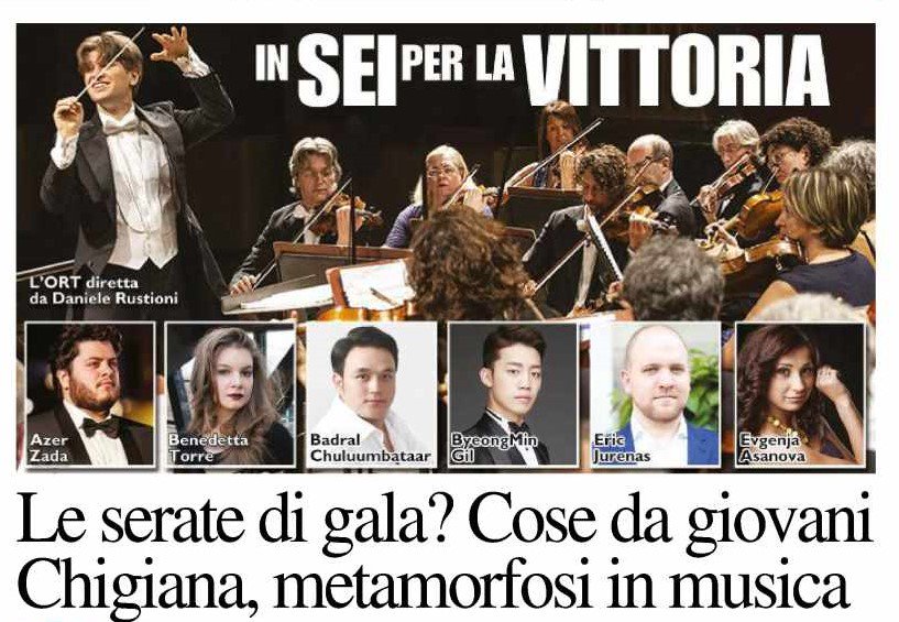 Una serata di gala fra tradizione e futuro all'insegna dei giovani della lirica! A contendersi domani sera alle 21 la stella d'oro del #PremioChigiana i sei finalisti accompagnati dall'<a href="/ORT_Toscana/">ORT</a> diretta da #DanieleRustioni > bit.ly/2zbUJ3e