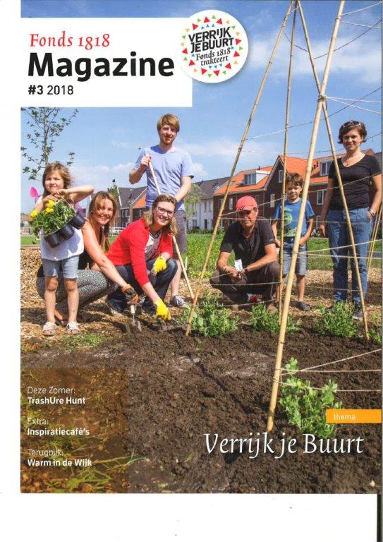 Geweldig om de initiatiefnemers van Pluktuin aan de Brink in <a href="/Ackerswoude/">Ackerswoude</a> #Pijnacker op de cover van het kwartaalmagazine van <a href="/Fonds1818/">Fonds 1818</a> te zien prijken. Fijne groep met een groen hart voor de woonomgeving. Na de zomer officiële opening waar <a href="/PijnackerNootdp/">Pijnacker-Nootdorp</a> graag aan meewerkt!