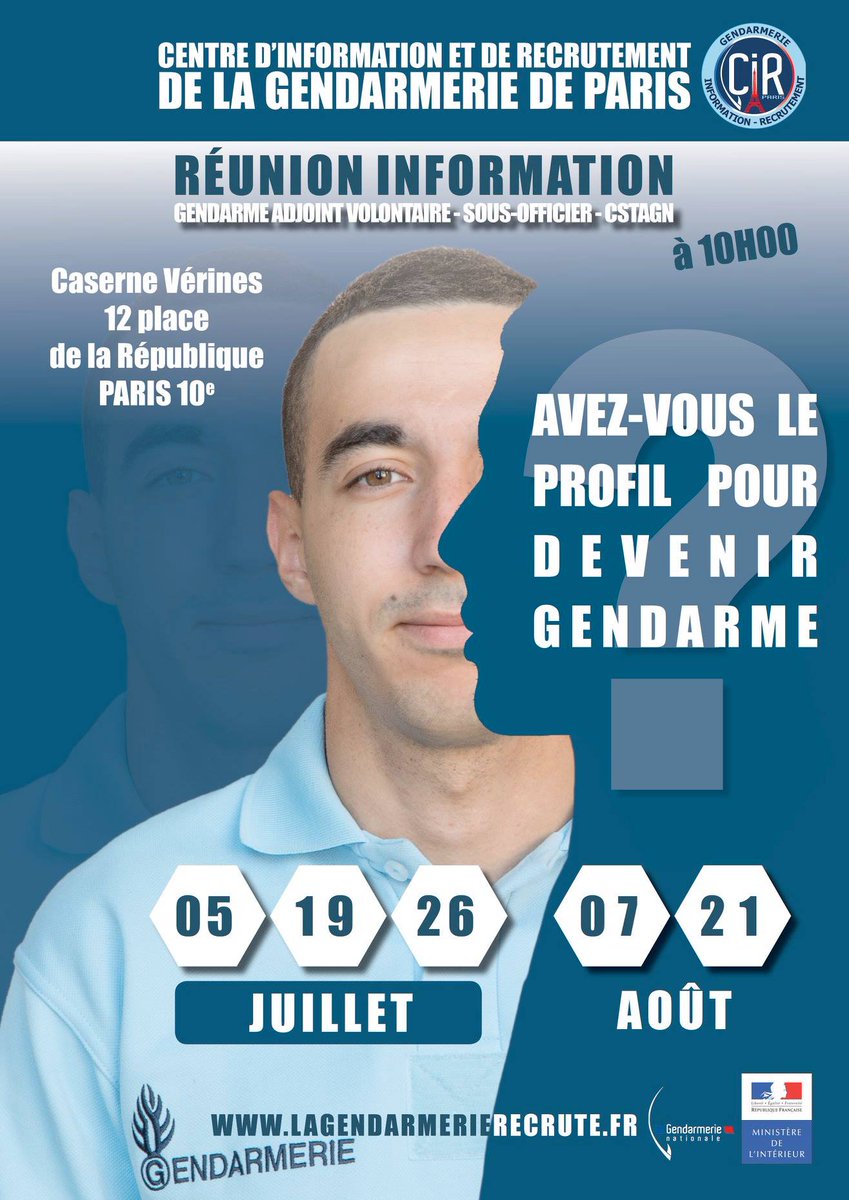 MLSUD93's tweet photo. @Gendarmerie  #recrutement 
Ne pas hésiter à vous renseigner. https://t.co/QUWTlSXfBY