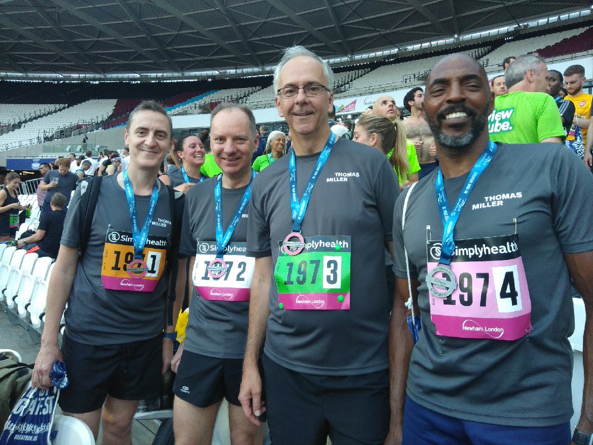TT_Club's tweet photo. Excellent results for the two TT Club teams running in last night’s #GreatTeamRelay at London's Queen Elizabeth Olympic Park. Huge well done to everyone who took part! https://t.co/5svTbssBLA