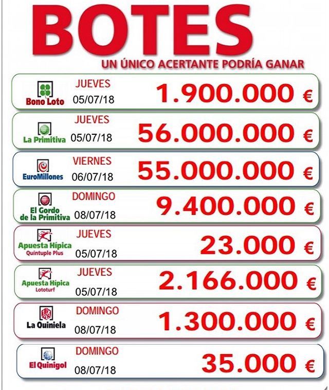 BrujaPuente's tweet photo. Menudo #Jueves de #botes: 56 millones en #LaPrimitiva , 1,9 en #bonoloto, 23.000€ en #Quintupleplus y 2.166.000€ en #Lototurf más el sorteo de #LoteriaNacional #casiná #LaBrujaDelPuente https://t.co/klF5snr8ZX