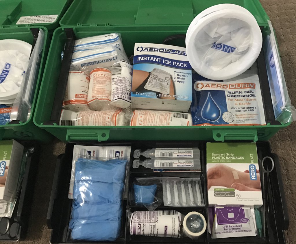 First_Aid_GC's tweet image. On Wednesday we conducted an audit of the First Aid Kits and Defibrillators at Trinity Lutheran College. 

Is your workplace prepared for an emergency? 

Learn more about our First Aid Kit Restocking Service: buff.ly/2tUMoM9
