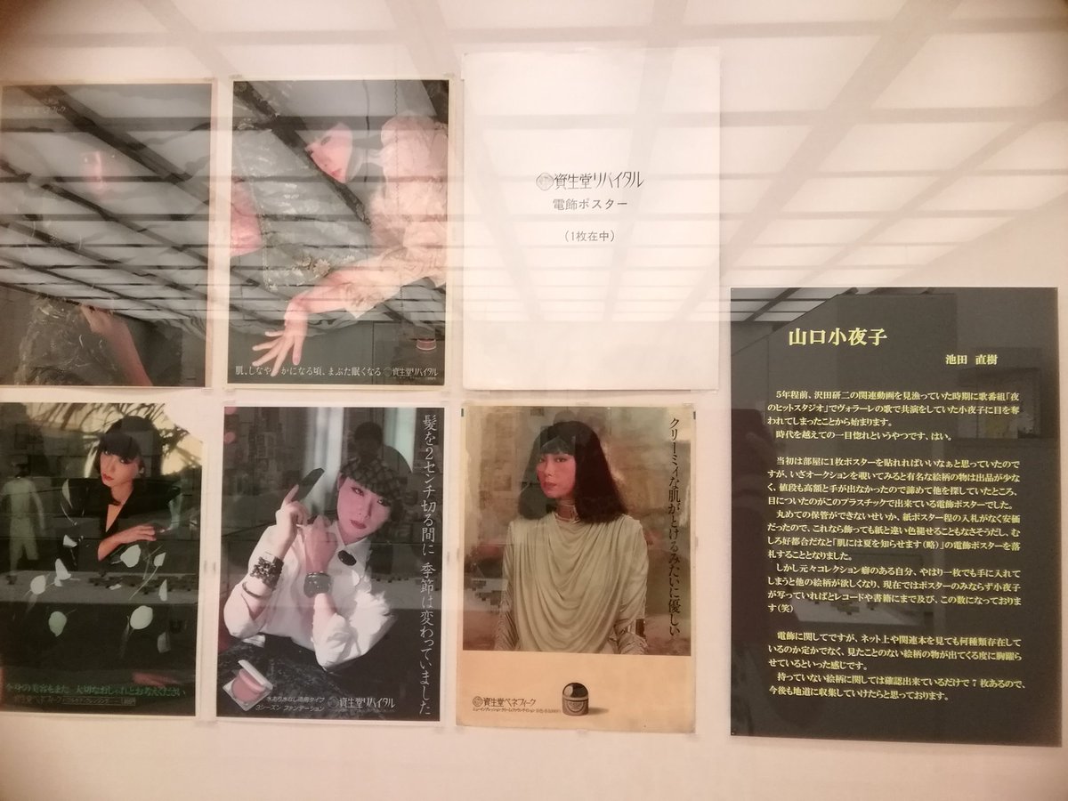 August M ガラス越し 昔懐かしい印象的な作品でした 新潟県立歴史博物館 マイ コレクション展 期間終了 山口小夜子 資生堂電飾ポスター 一部 池田直樹 収集