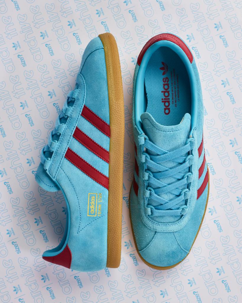 adidas trimm star blue and claret