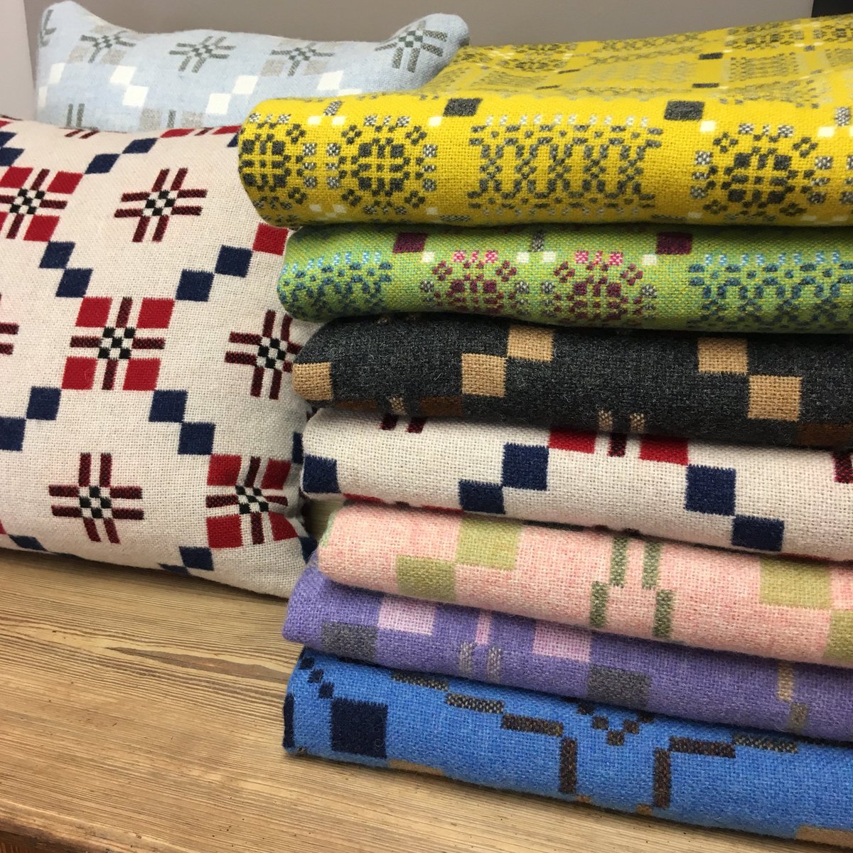 ty_nook's tweet photo. Stunning #melintregwynt #Welsh throws and cushions always in stock at #tynook #Llangollen #Wales #gifts #homedecor https://t.co/ofMh1UQCXW