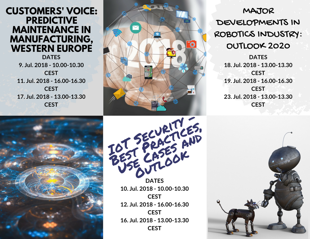 FrenusDe's tweet photo. Frenus is pleased to invite you to sign up for our #WebinarRoadshow – three weeks - three topics. 
1. Predictive Maintenance 09 / 11 / 17 July https://t.co/qgtNl9lS7D
2. IoT Security 10 / 12 / 16 July https://t.co/uPZdDmGveH
3.Robotics 18 / 19 / 23 July https://t.co/iKYuQMVjnM https://t.co/8X0FZ44y18