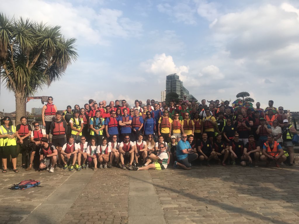 ThamesActive's tweet photo. Massive well done to all 112 @landg_uk employees and partners who #Rowed from #Chelsea to #Greenwich to raise #funds to support the @AHOYofficial charity so they can keep running fantastic activies and training in the #community at #Deptford #CSR https://t.co/v97zU67AGB