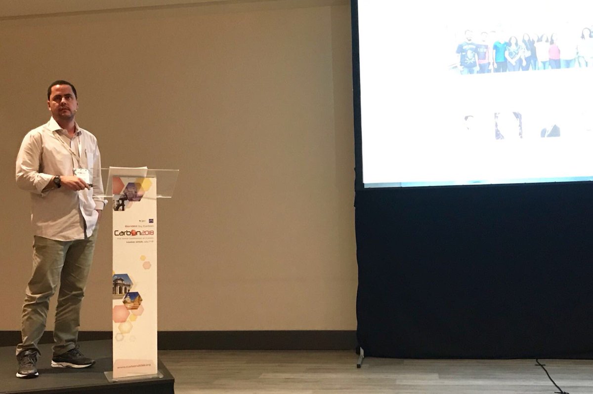 CarbonMadrid's tweet image. #Graphitization of activated #carbon obtained from local #biomass and their #electrochemical properties, keynote from Bartolomeu CruzViana Neto from @ufpioficial #CarbonMadrid