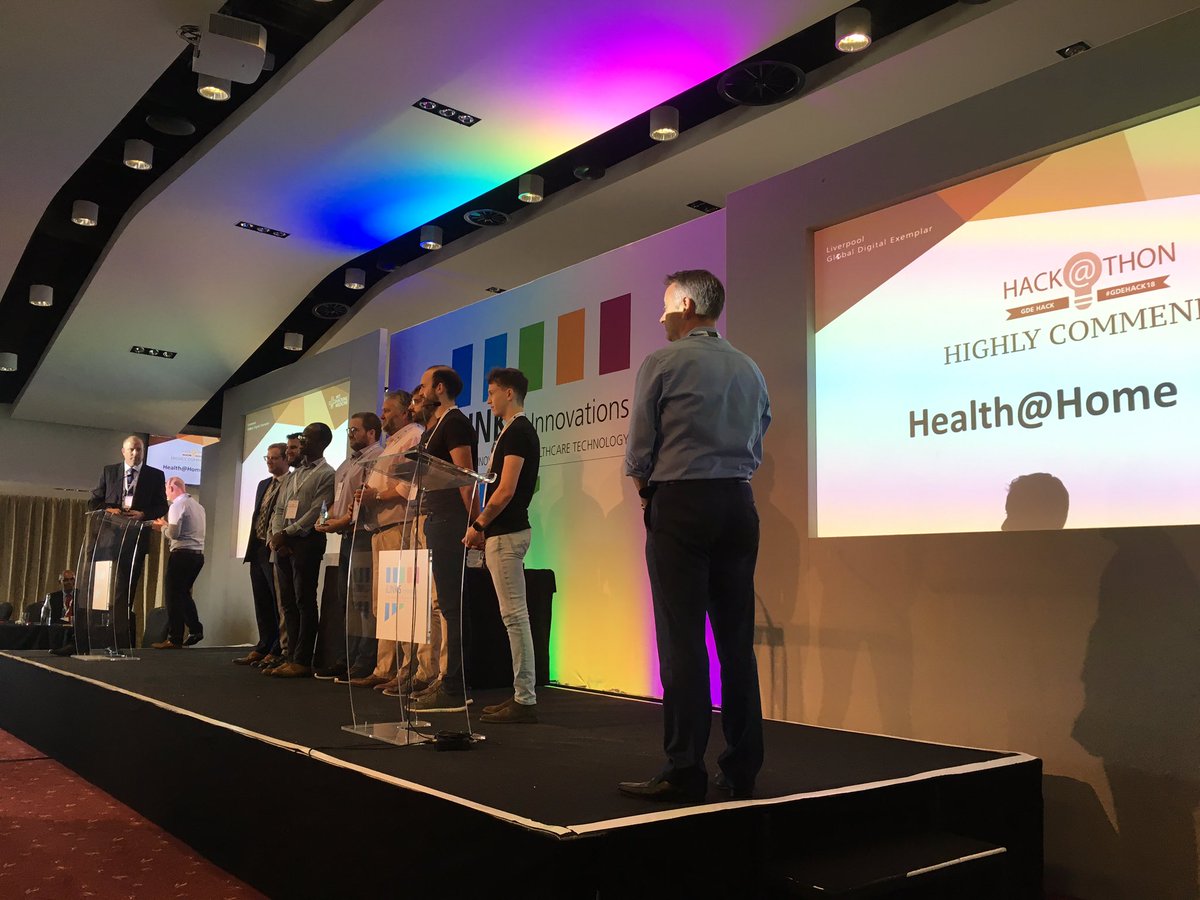 iLinksInnovator's tweet photo. Special recognition awards at #GDEHACK18 for first responder and  health@home @iLinksInnovator #iLINKS18 👍 https://t.co/vc3f7QgrCV