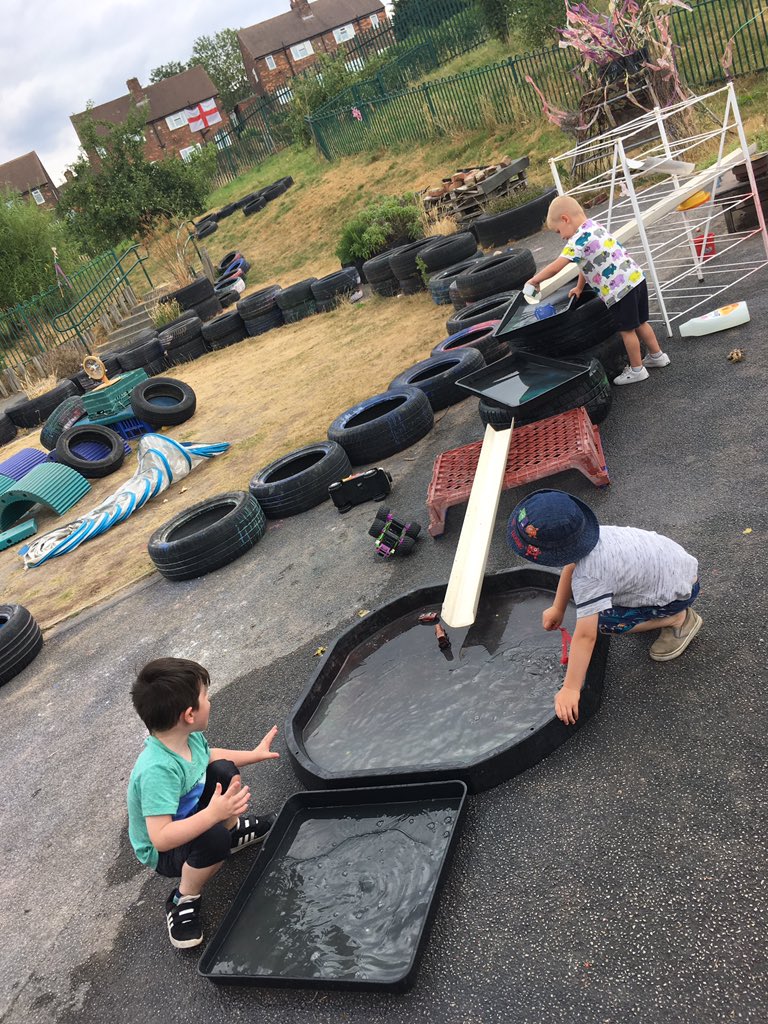LittleJacksN's tweet photo. What better way to spend a hot day than exploring different kinds of water play! Back to basics 💦 #waterplay https://t.co/SUCNmymQdI