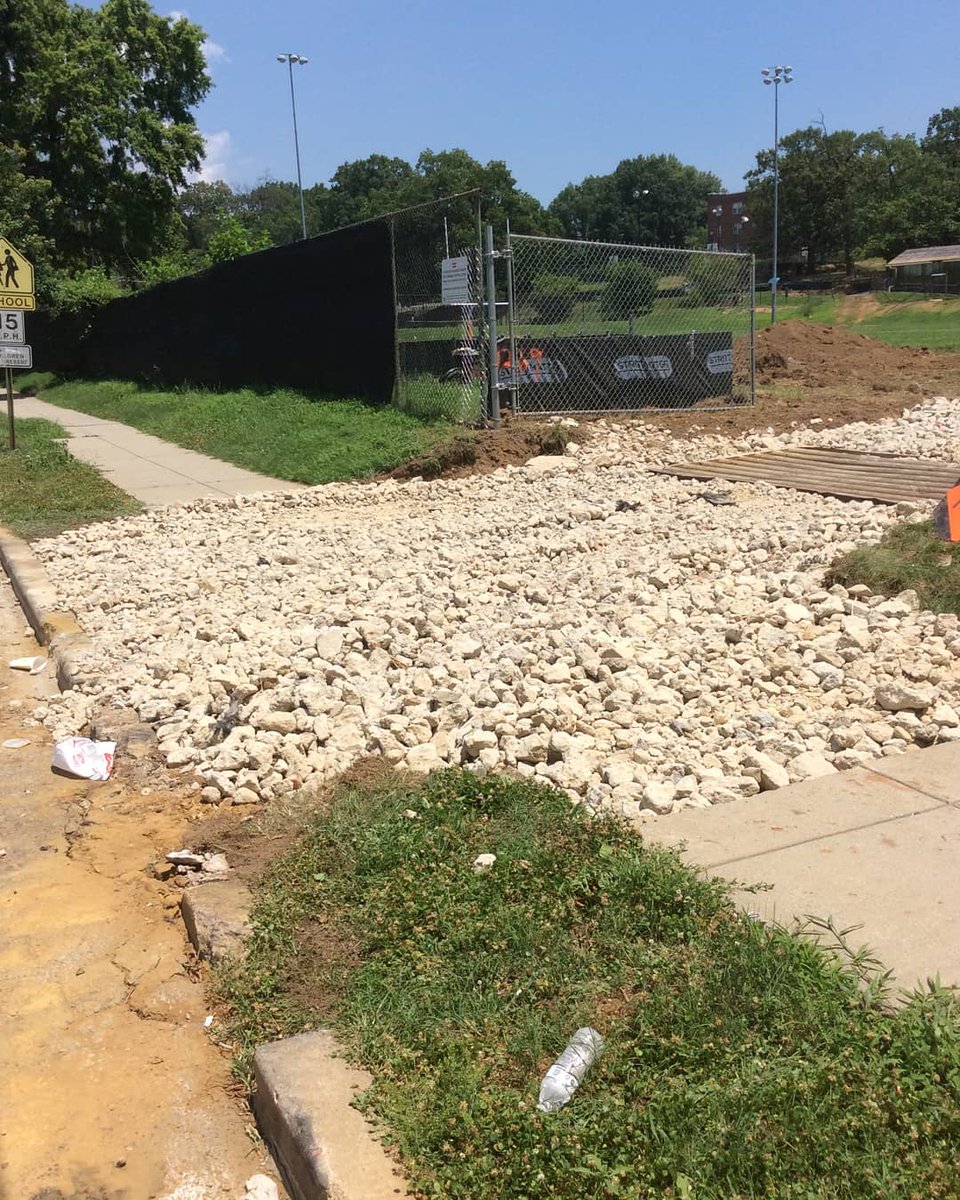 StrittmatterDC's tweet photo. Preparing a driveway for our new metro project...Edgewood Recreation Center located in NE Washington,  DC. https://t.co/uaWGtsBMyZ