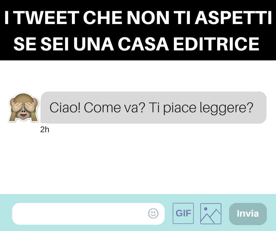 Ed_Estemporanee's tweet photo. Abbiamo appena ricevuto un tweet che ci ha lasciati senza parole... 🙊
Voi avete qualche idea su come rispondere? 🤣 😈
#5luglio #edizioniestemporanee #edest #libri #FunniestTweets https://t.co/a9wZ3JcDZo