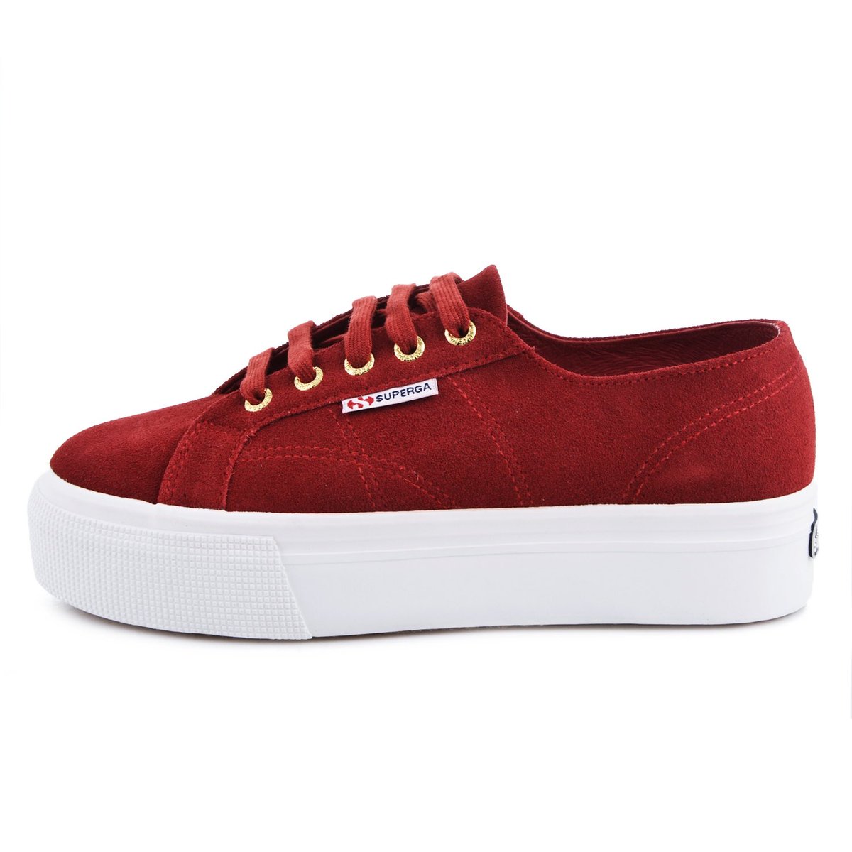 superga platform red