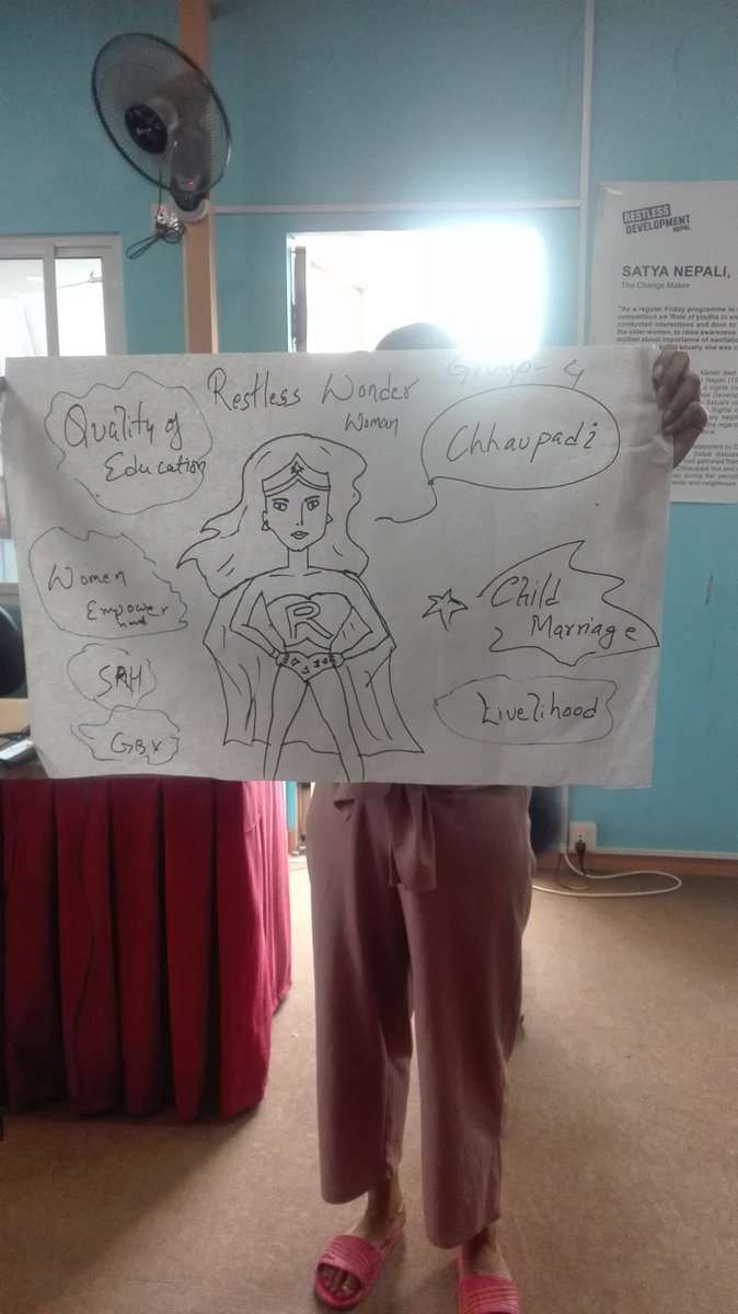 kaajalpradhan's tweet photo. @RestlessNepal 'Restless Super Hero' is ..... #WeAreRestless #ValuesDay2018 #YouthPower https://t.co/0AJyZJOZvn