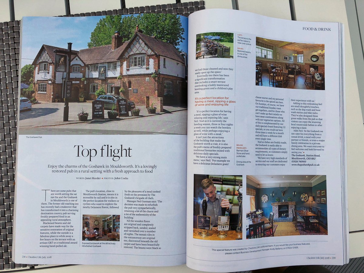 Nice to see our recently completed project in <a href="/cheshirelife/">Cheshire Life</a>! Check out the Goshawk case study here - bit.ly/2NsdimJ