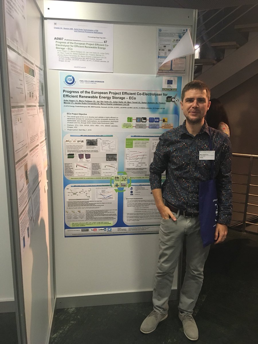 Eco_SOEC's tweet photo. Eco researchers from almost all the project partners are attending #efcf2018 . Here we have our poster! https://t.co/bpZrFuKPQH