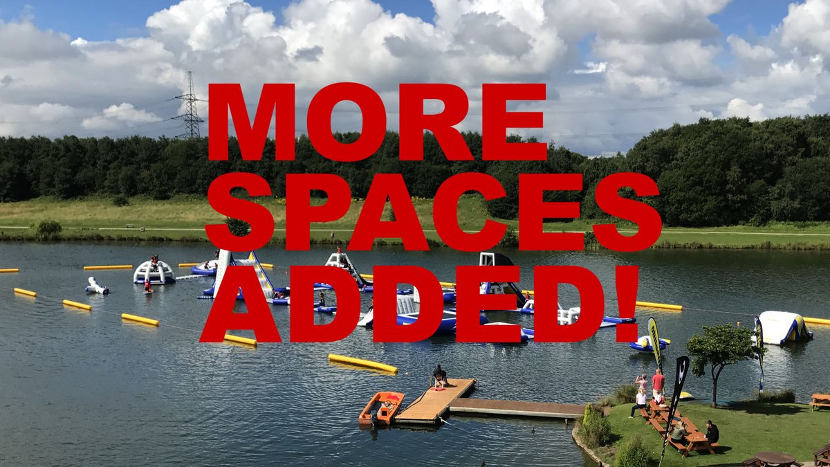 We have just been able to add a few more spaces to the Inflatable sessions this weekend, so if you thought you'd missed out, be quick and you can still book! #sheffieldaquapark