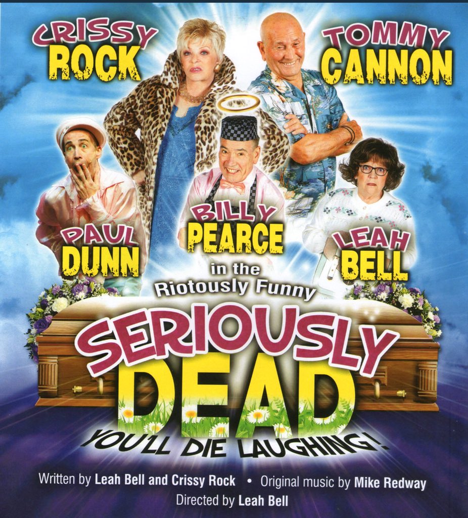 TivertonTheatre's tweet photo. We are so excited to have secured the hilarious musical comedy play @seriouslydead16 in October! Starring @TheTommyCannon & @Crissy_Rock tickets now available at https://t.co/fLbYjmQFxi #tiverton #seriouslydead #comedy #musical #play #devon #tcat #whatsondevon https://t.co/Iu4EWQOdHA