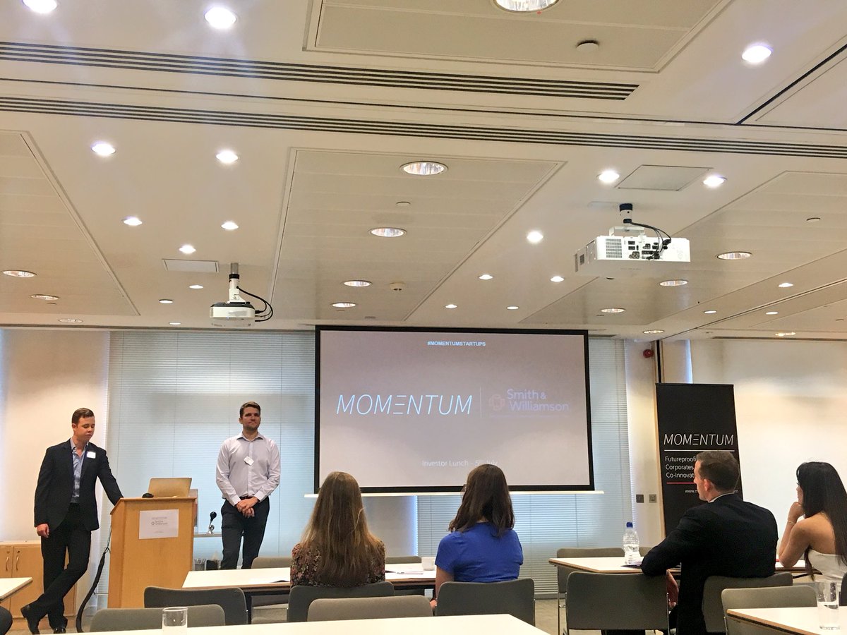 Momentum_London's tweet photo. The busy week continues with our Investor Lunch today!

We have some great investors in the room and the startup pitches are underway 

#MomentumStartups 

Thanks to @SmithWilliamson again for supporting our Investor Lunch sessions https://t.co/r6nwq6A78y