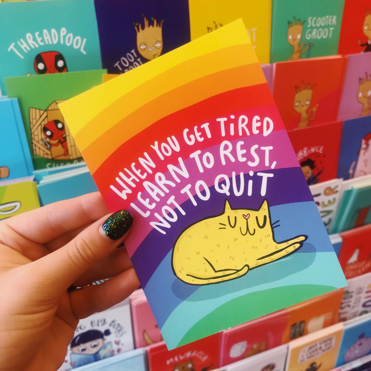 We all must follow this advice! Sometimes it’s all just too much so we want to quit, but we must remember to rest then try again! 
🌈

By @KatieAbey 🌈

#BrainInjury #BrainInjuryAwareness #TBI #ABI
