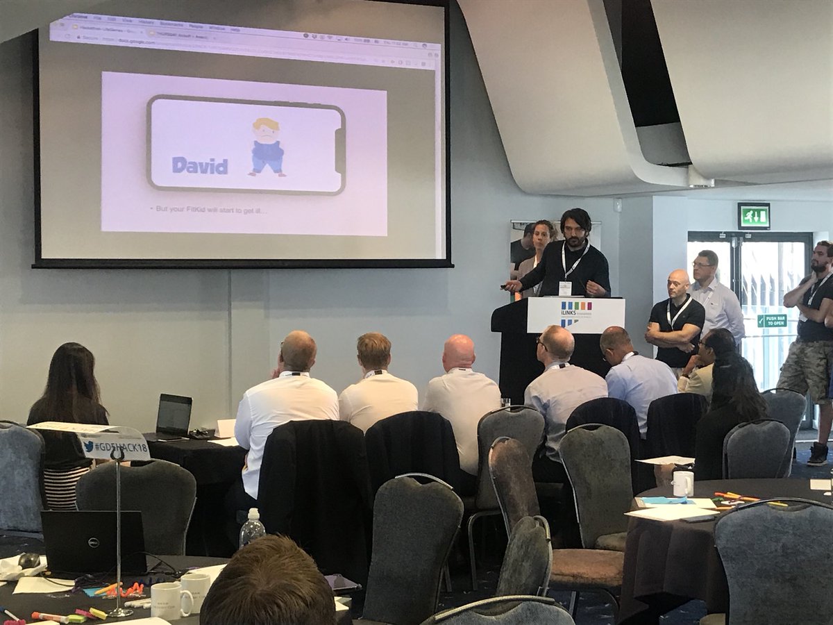NHSiMerseyside's tweet photo. Life Games now pitching their idea #GDEHACK18 #NHS70 #ILINKS18 https://t.co/Ps16Pn5so4