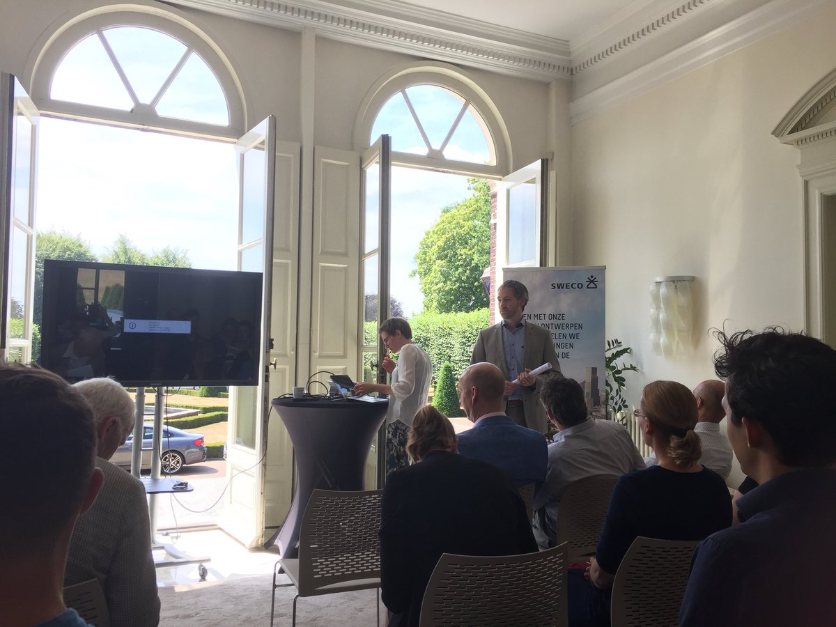 Heerlijke locatie bij @sweconederland voor de bijeenkomst van <a href="/dpra/">Jill Dickensheets</a> en <a href="/NLingenieurs/">Koninklijke NLingenieurs</a> over #klimaatadaptatie en #stresstesten. Onze brancheambassadeur <a href="/Alex_Hekman/">Alex Hekman</a> trapt af.