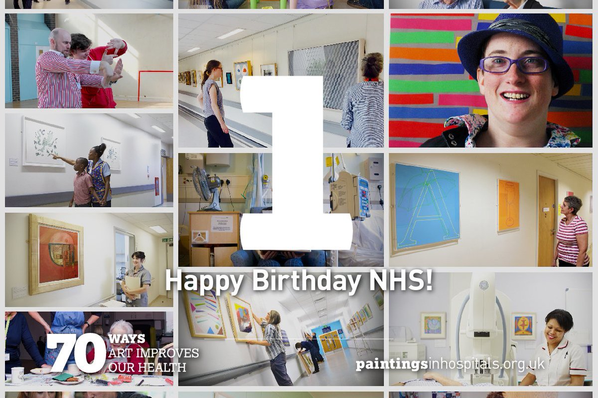 artinhospitals's tweet photo. “We promise that our art will support the NHS, the wellbeing of its patients and its staff, for many more years to come. Because we believe the NHS deserves no less!” | No.1 in our #NHS70 countdown is dedicated to the NHS on its 70th birthday! 💓 https://t.co/xIy0iHmkxl https://t.co/flCvnNgUMk