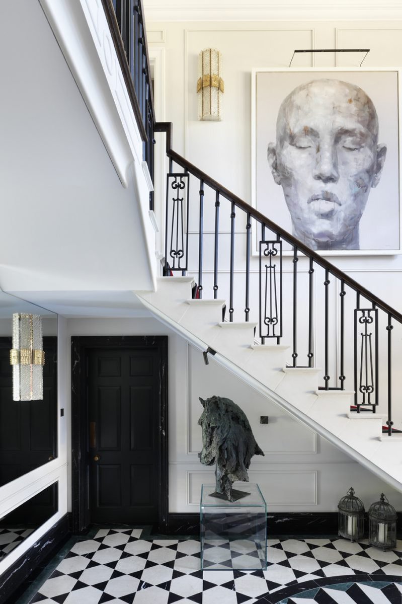 Working with <a href="/rjamesstudio/">Rebecca James studio</a> to bring together a mixture of contemporary art, antique pieces and bespoke furniture to give this home character and personality. In this project appears one of my artworks, combined with a wonderful design scheme to ensure a unique final product.