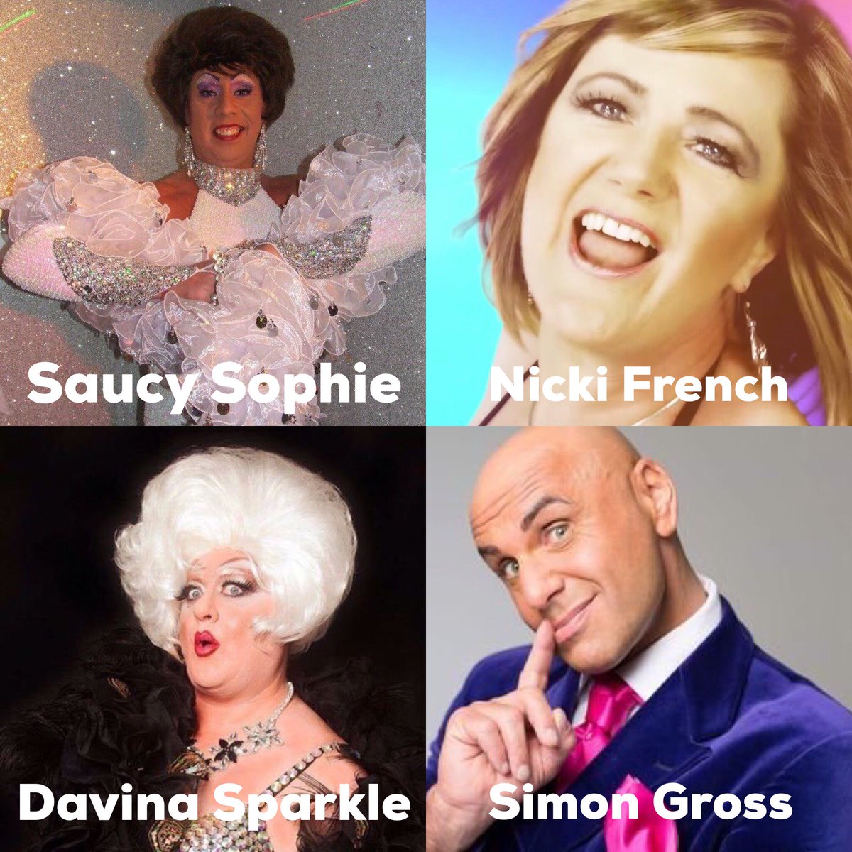 Miss Jason (@missjasonhp) on Twitter photo Bringing the glitz, glam & humour, is the fab <a href="/DavinaSparkle/">Davina Sparkle</a>, Saucy Sophie, Simon Gross & Int'l Queen of Pop <a href="/NickiFrenchie/">Nicki French</a> 💋🎤🎭
MJHP-The Great British Gad About-17/7 £5.00
buytickets.at/missjasonshous…
Looking forward to seeing you all for another night of fun and frolics! xx... Bringing the glitz, glam & humour, is the fab <a href="/DavinaSparkle/">Davina Sparkle</a>, Saucy Sophie, Simon Gross & Int'l Queen of Pop <a href="/NickiFrenchie/">Nicki French</a> 💋🎤🎭
MJHP-The Great British Gad About-17/7 £5.00
buytickets.at/missjasonshous…
Looking forward to seeing you all for another night of fun and frolics! xx...