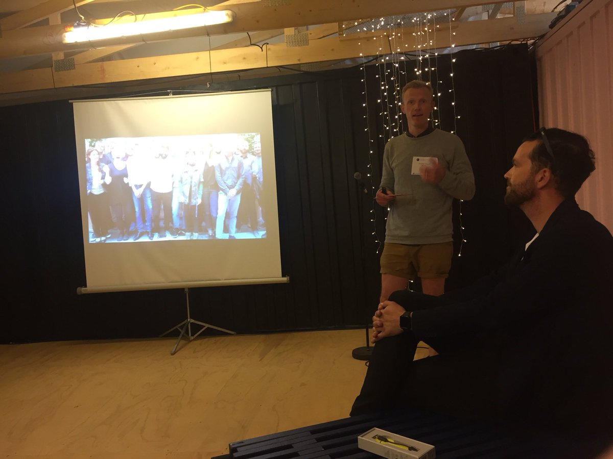 <a href="/villum/">Christian Villum</a> <a href="/ChristofferM/">Christoffer Malling</a> from @designcentret at @orangefeeling showing how our startups here at #innofounder such as @eatgrimdk, @penstable use design thinking to create products that not only generate revenue but also creates positive IMPACT #dkstartup #cphftw