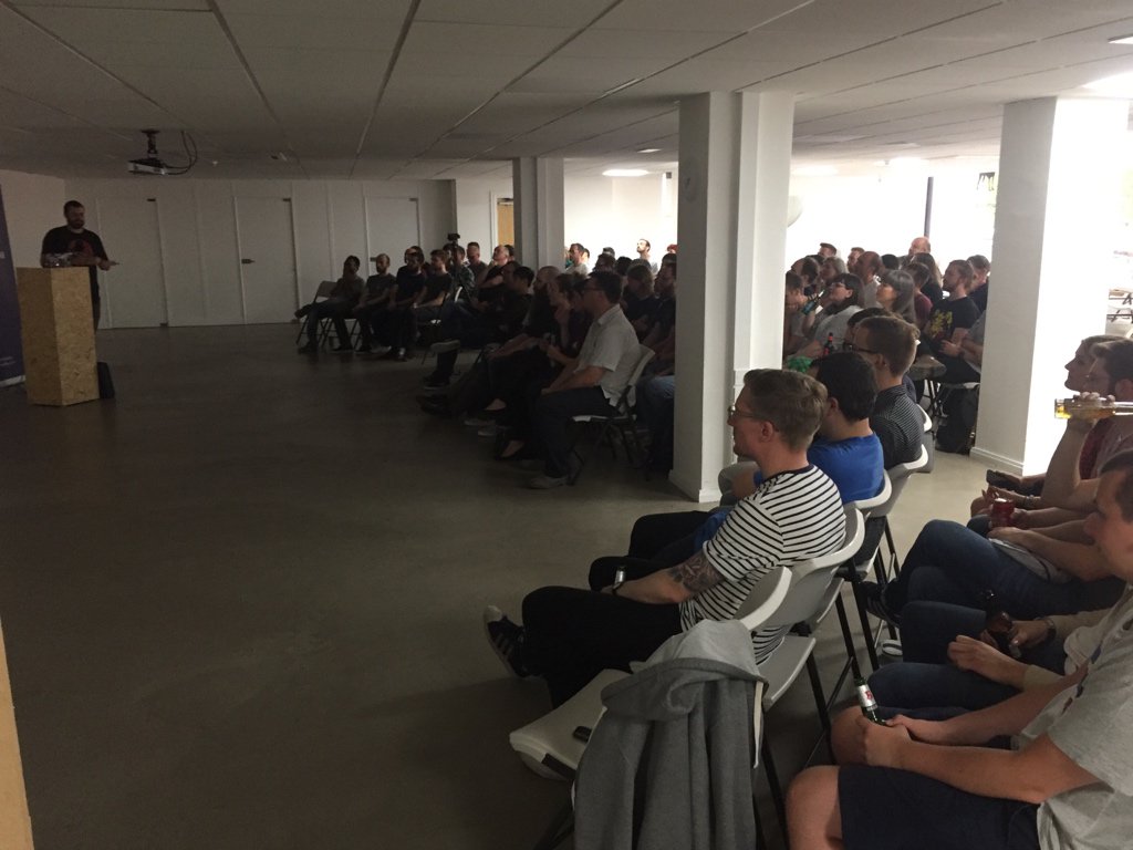tempertemper's tweet image. Great turn out at our new venue for #frontendne tonight 😍