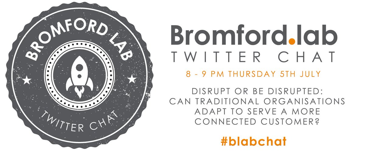 BromfordLab's tweet photo. tonight from 8pm, this month's #blabchat is talking change within traditional organisations, why they should keep up and how they can best do this. Looking forward to a great conversation! #innovation #change #changingneeds #agile #transformation https://t.co/TZLUq8LLSJ