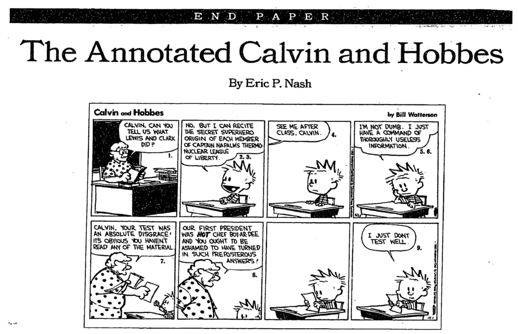 Happy 60th birthday to Bill Watterson, creator of |   (v 