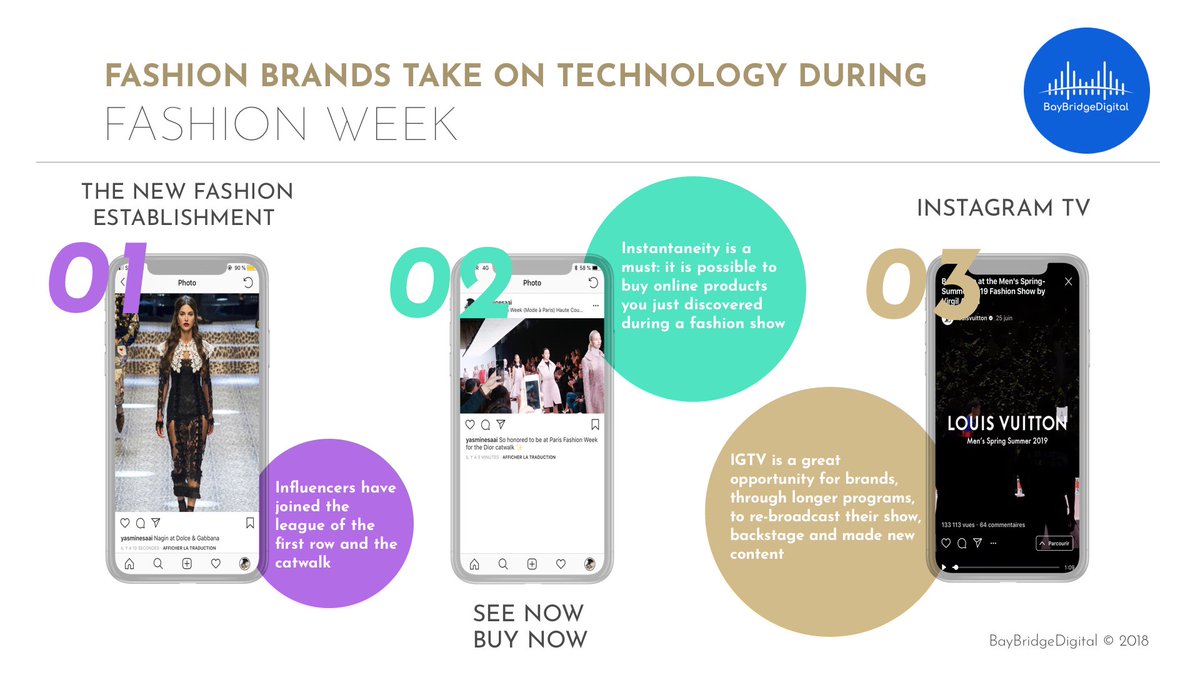 BBridgeDigital's tweet photo. The world #Fashion "Rendez Vous" is impressive this year, nurtured by inspiring #designers and #FashionTech #innovation. We bring back technological must-have that will be strategic for fashion and luxury brands. 
https://t.co/x9PX5PlB4X
#PFW #ParisFashionweek #Retail #Salesforce https://t.co/uzCXjoy3jg