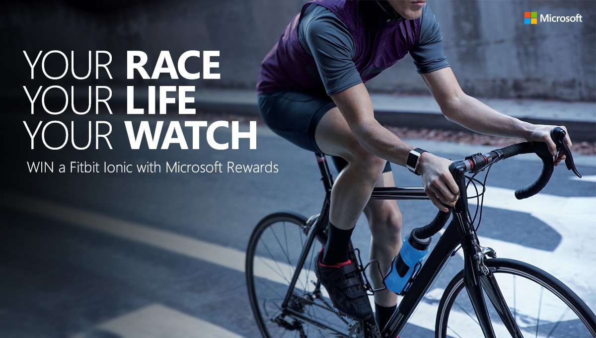 Here is your chance - Sign up with #MicrosoftRewards today and WIN! aka.ms/FitbitIonic

#Bing #BingUK #IntelligentSearch