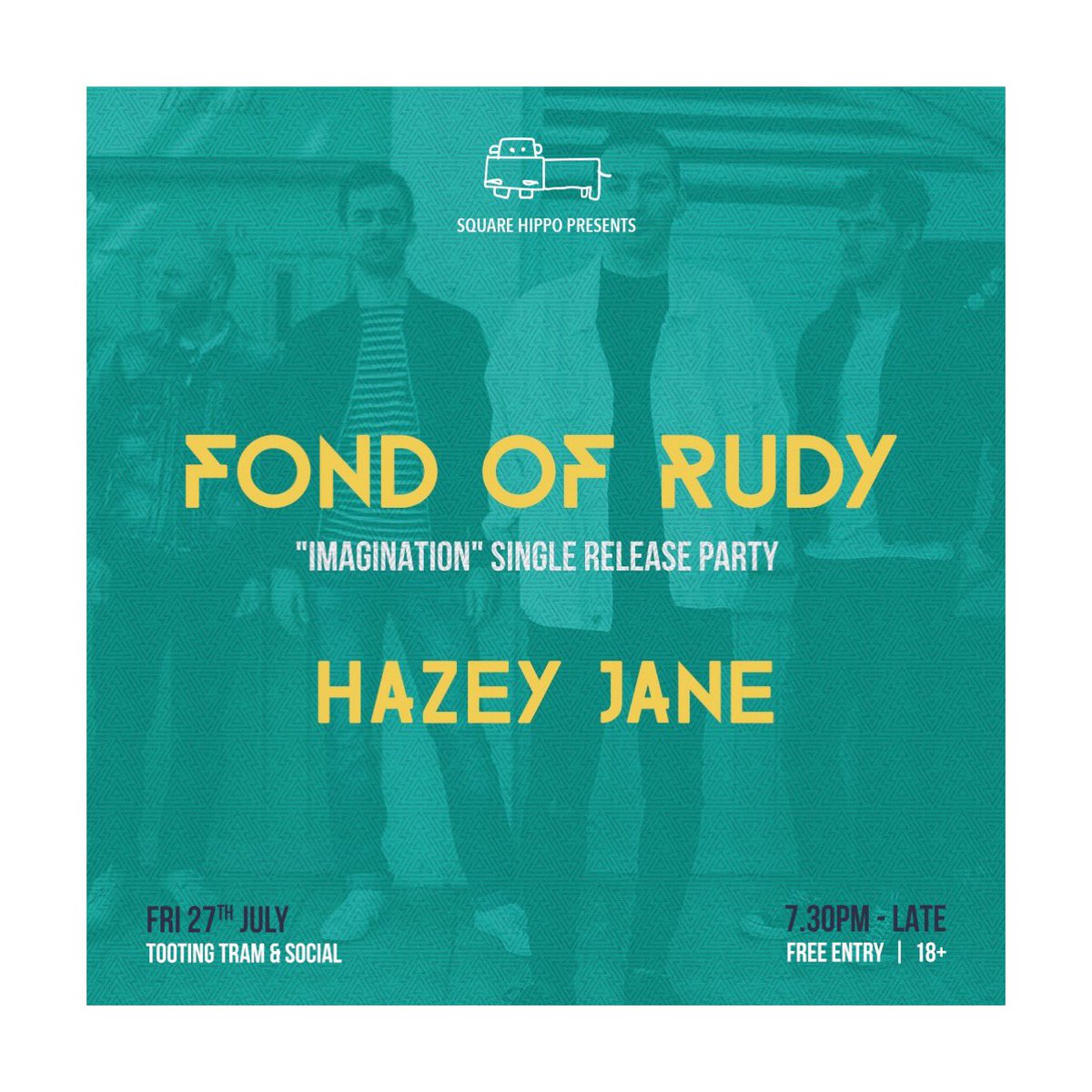 Fond of Rudy (@fondofrudy) on Twitter photo Just Announced - Weβre back playing <a href="/square_hippo/">Square Hippo</a> at the end of the month with <a href="/Hazey_JaneUK/">Hazey Jane</a> π€©π€©
Friday 27th July | @TootingTram Just Announced - Weβre back playing <a href="/square_hippo/">Square Hippo</a> at the end of the month with <a href="/Hazey_JaneUK/">Hazey Jane</a> π€©π€©
Friday 27th July | @TootingTram