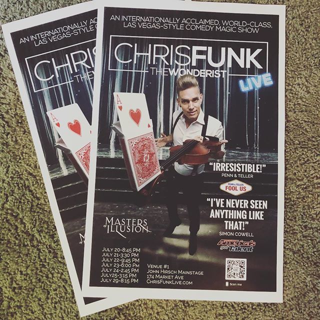 chrisfunkmagic's tweet photo. Posters for the show are ready! If you know a great place I can hang one, let me know!!!! #magician #internationalmanofwonder #wonderist #magic #chrisfunklive #thewonderist https://t.co/cl3lPihFau https://t.co/BoyJ7yJe1X