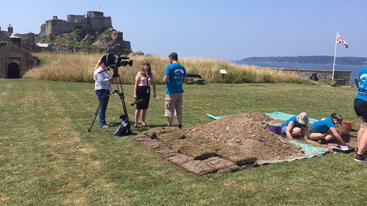 ECJProject's tweet photo. It's been an exciting day on site today at #ecjp2018 with lots of interest from the public and even a visit from @itvchanneltv to find out more about our project! #loveyourcastle @loveheritage https://t.co/AqBcgLExck